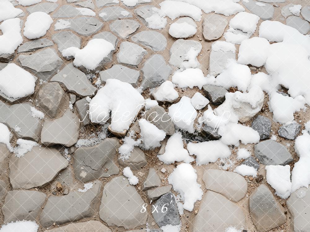 Kate Cobblestone Snow Ground Floor Backdrop Designed by Kate Image - Image 3
