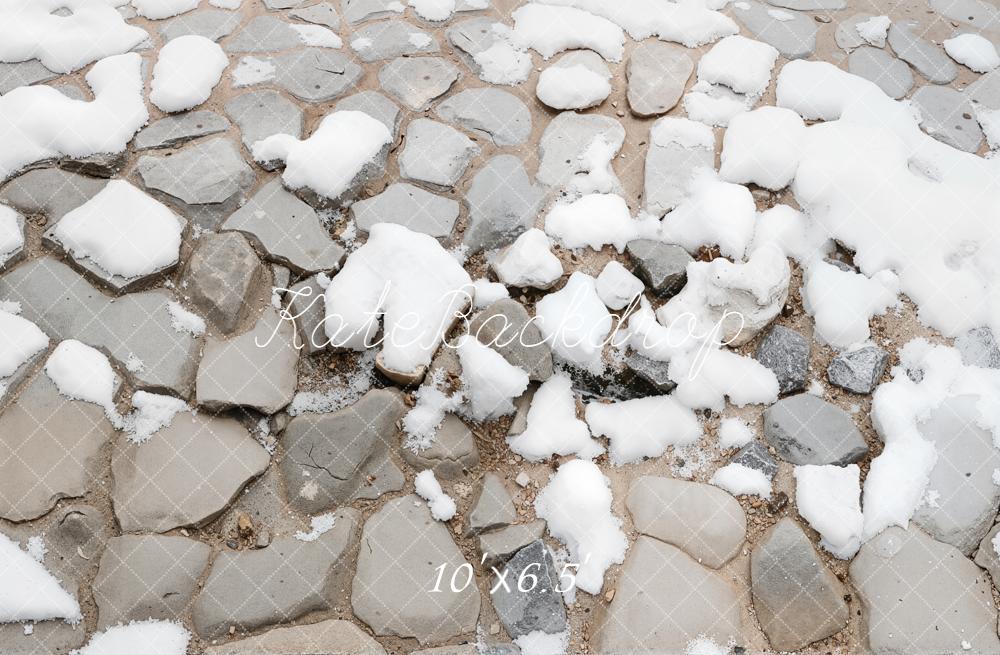 Kate Cobblestone Snow Ground Floor Backdrop Designed by Kate Image - Image 4