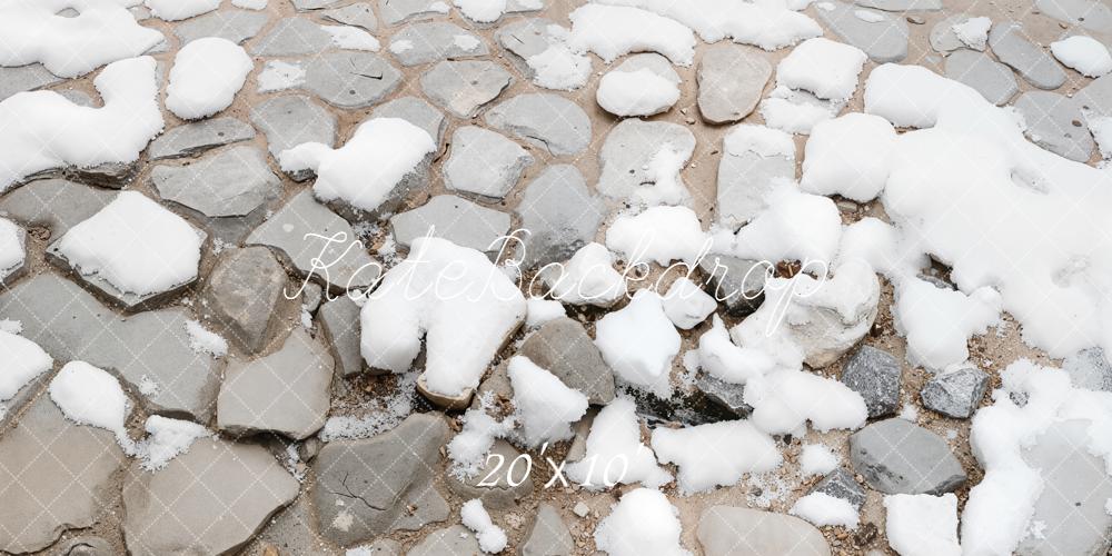 Kate Cobblestone Snow Ground Floor Backdrop Designed by Kate Image - Image 8