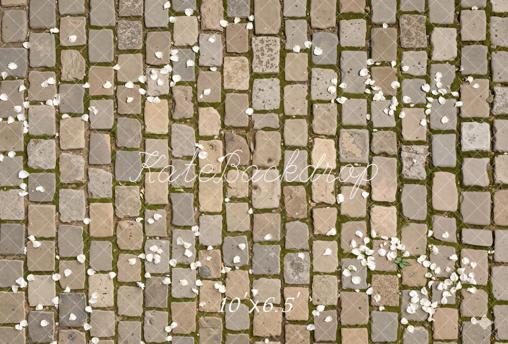Kate Cobblestone Stone Petals Fleece Backdrop Designed by Kate Image - Image 2