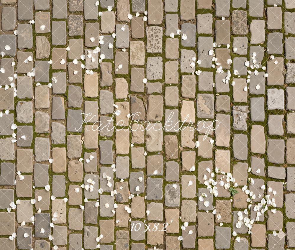 Kate Cobblestone Stone Petals Fleece Backdrop Designed by Kate Image - Image 3
