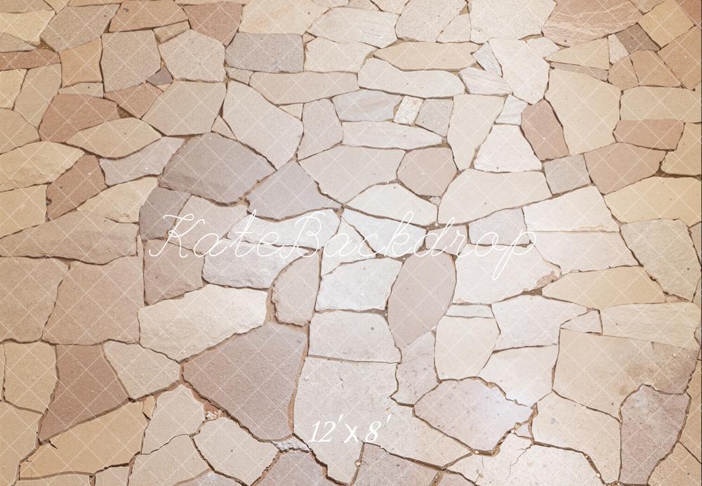 Kate Cobblestone Stone Texture Fleece Backdrop Designed by Emetselch - Image 4