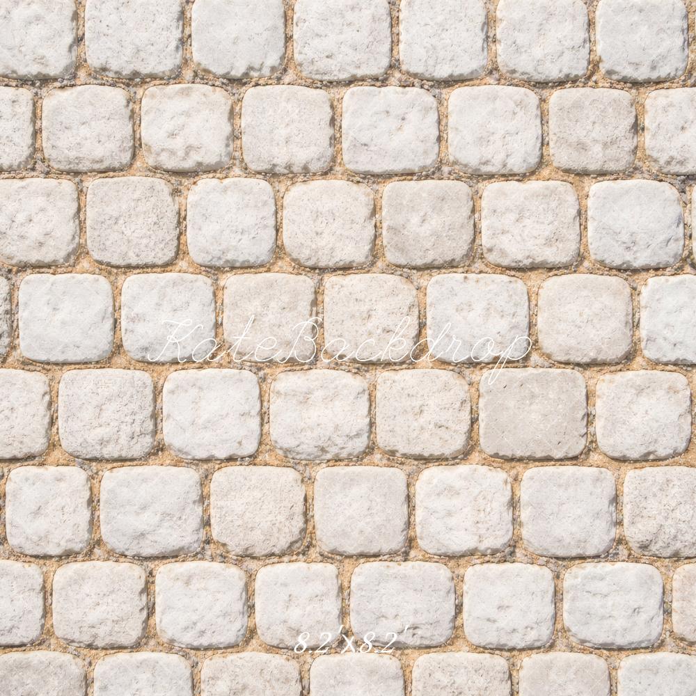 Kate Cobblestone Texture Light Grey Floor Backdrop Designed by Vertigo Productions - Image 5