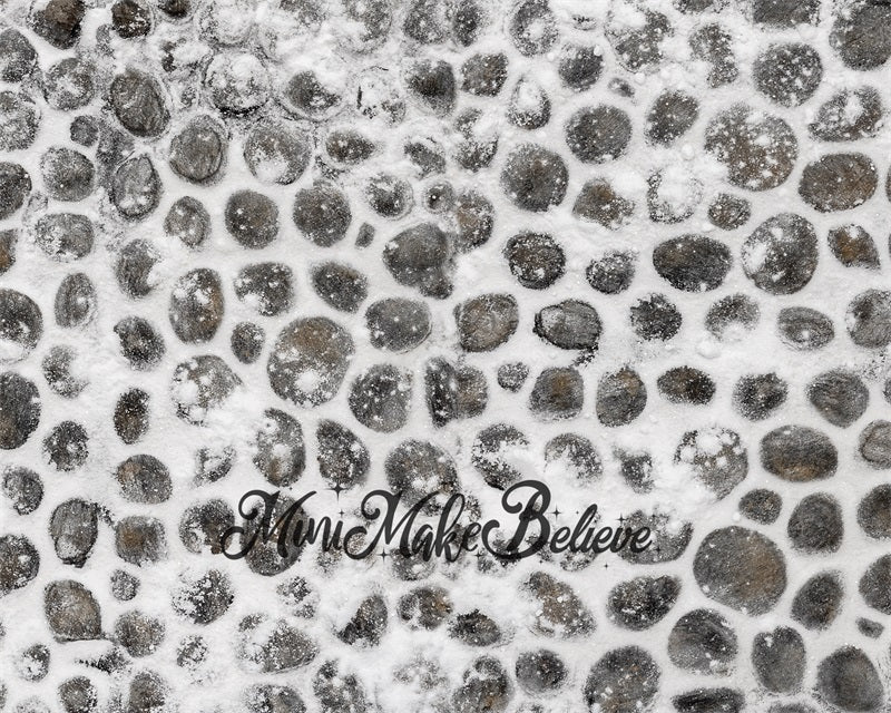 Kate Cobblestone Winter Snow Backdrop Designed by Mini MakeBelieve - Image 3