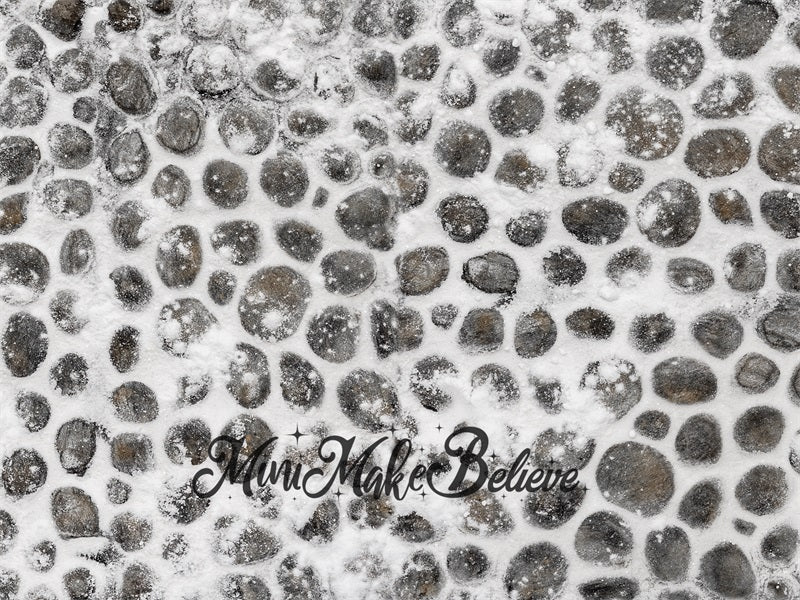 Kate Cobblestone Winter Snow Backdrop Designed by Mini MakeBelieve - Image 4