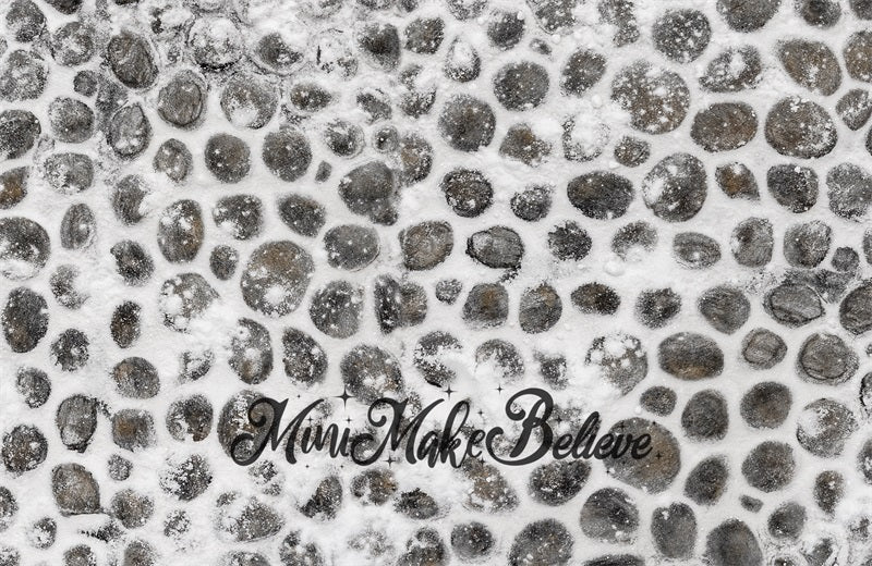 Kate Cobblestone Winter Snow Backdrop Designed by Mini MakeBelieve - Image 5