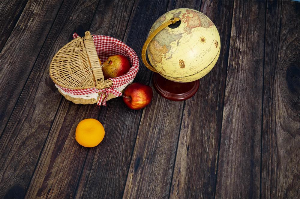 Kate Coffee Brown Wood Rubber Floor Mat for Photography - Image 4
