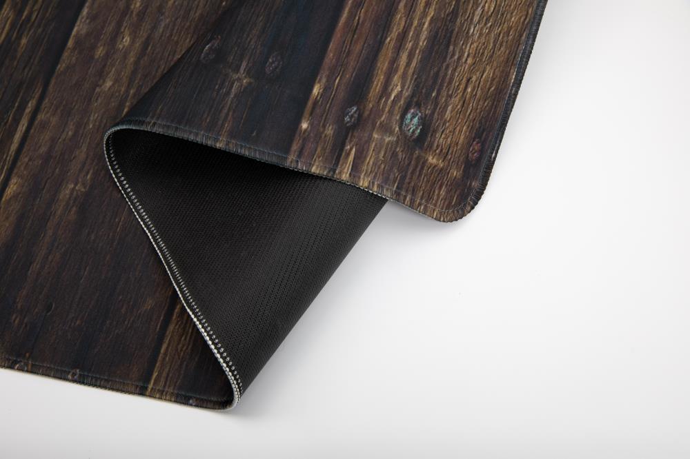 Kate Coffee Brown Wood Rubber Floor Mat for Photography - Image 7
