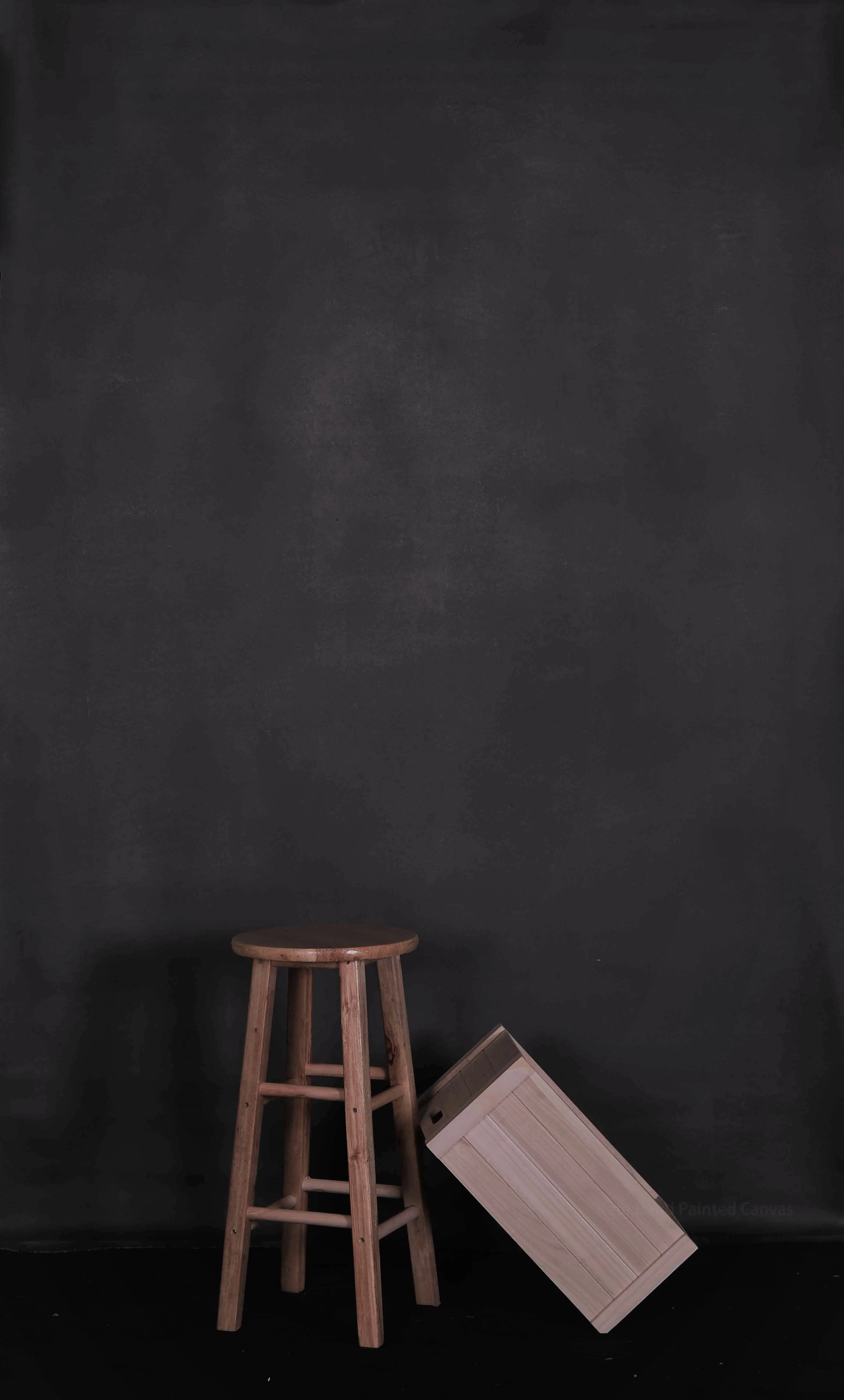 Kate  Cold Grey Brown Color Abstract Texture Spray Painted Backdrops - Image 3