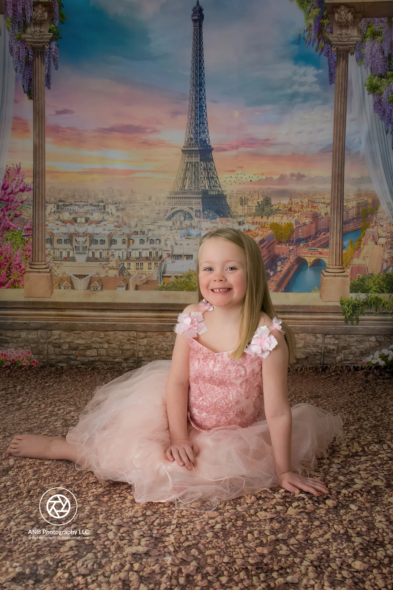 Kate Colored Flower Flowers Backdrop Eiffel Tower Paris City - Image 3