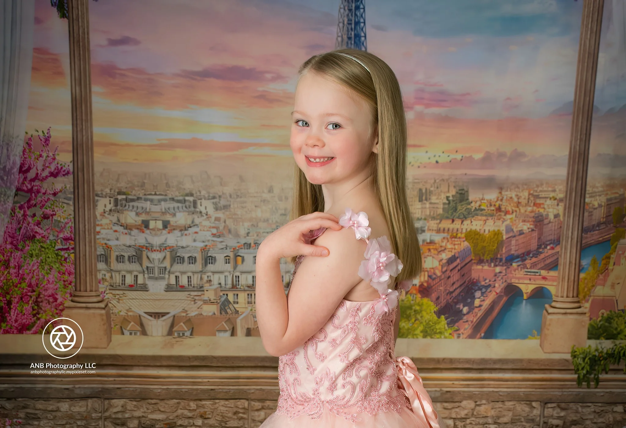 Kate Colored Flower Flowers Backdrop Eiffel Tower Paris City - Image 4
