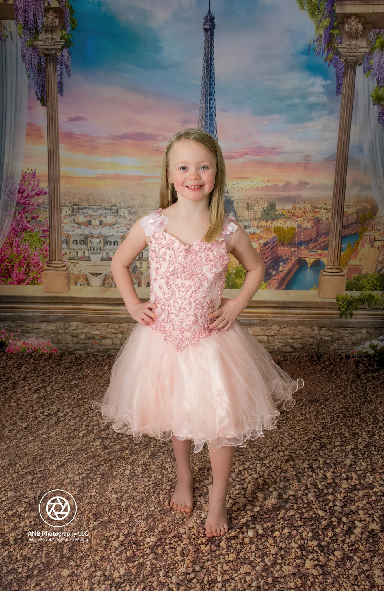 Kate Colored Flower Flowers Backdrop Eiffel Tower Paris City - Image 5