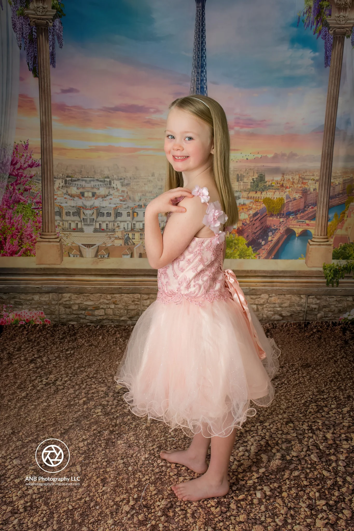 Kate Colored Flower Flowers Backdrop Eiffel Tower Paris City - Image 6