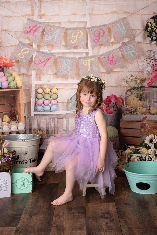 Kate Colorful Eggs Happy Easter Backdrop  Studios - Image 11
