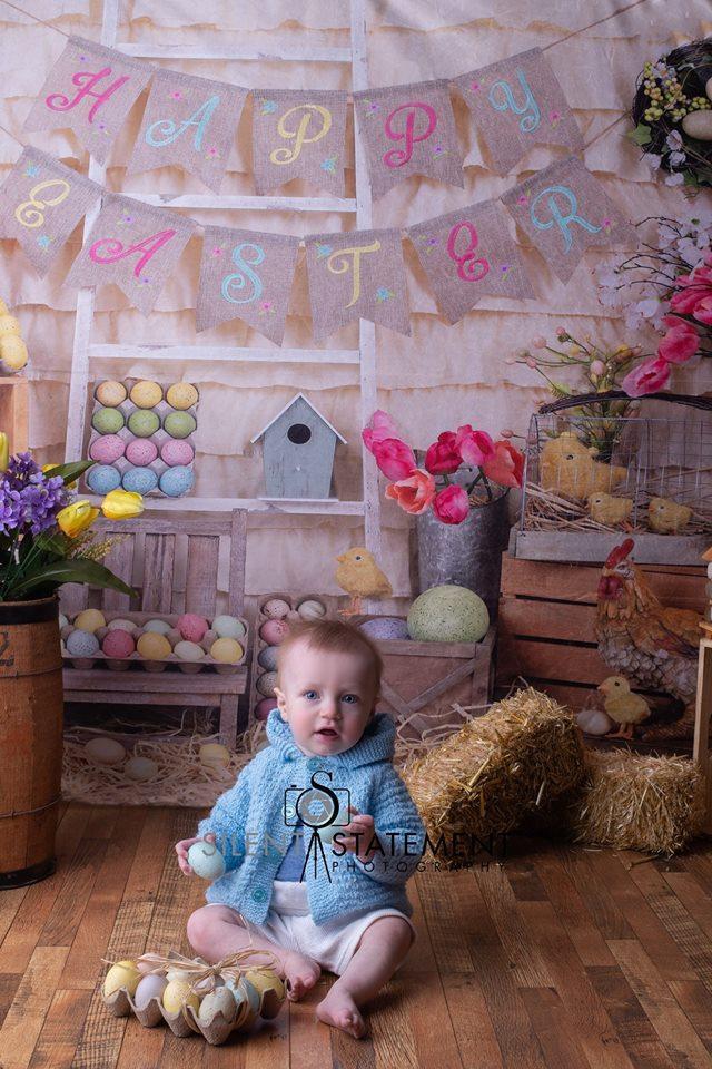Kate Colorful Eggs Happy Easter Backdrop  Studios - Image 12