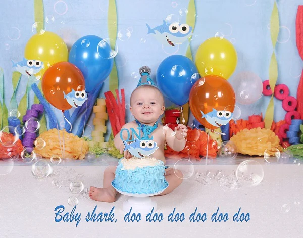 Kate Colorful Underwater Children Summer Backdrop Designed by Erin Larkins - Image 3
