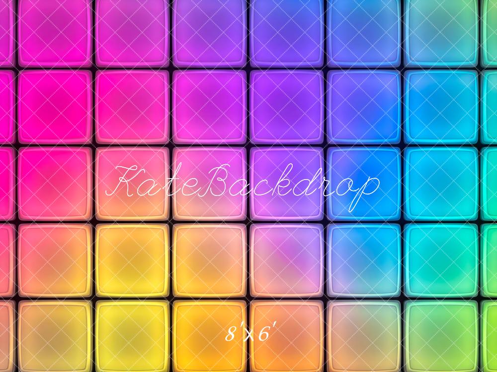 Kate Colourful Gradient Squares Backdrop Designed by Patty Robert - Image 3