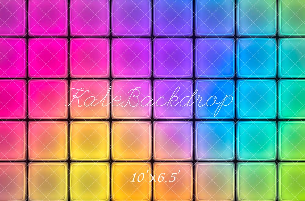 Kate Colourful Gradient Squares Backdrop Designed by Patty Robert - Image 4