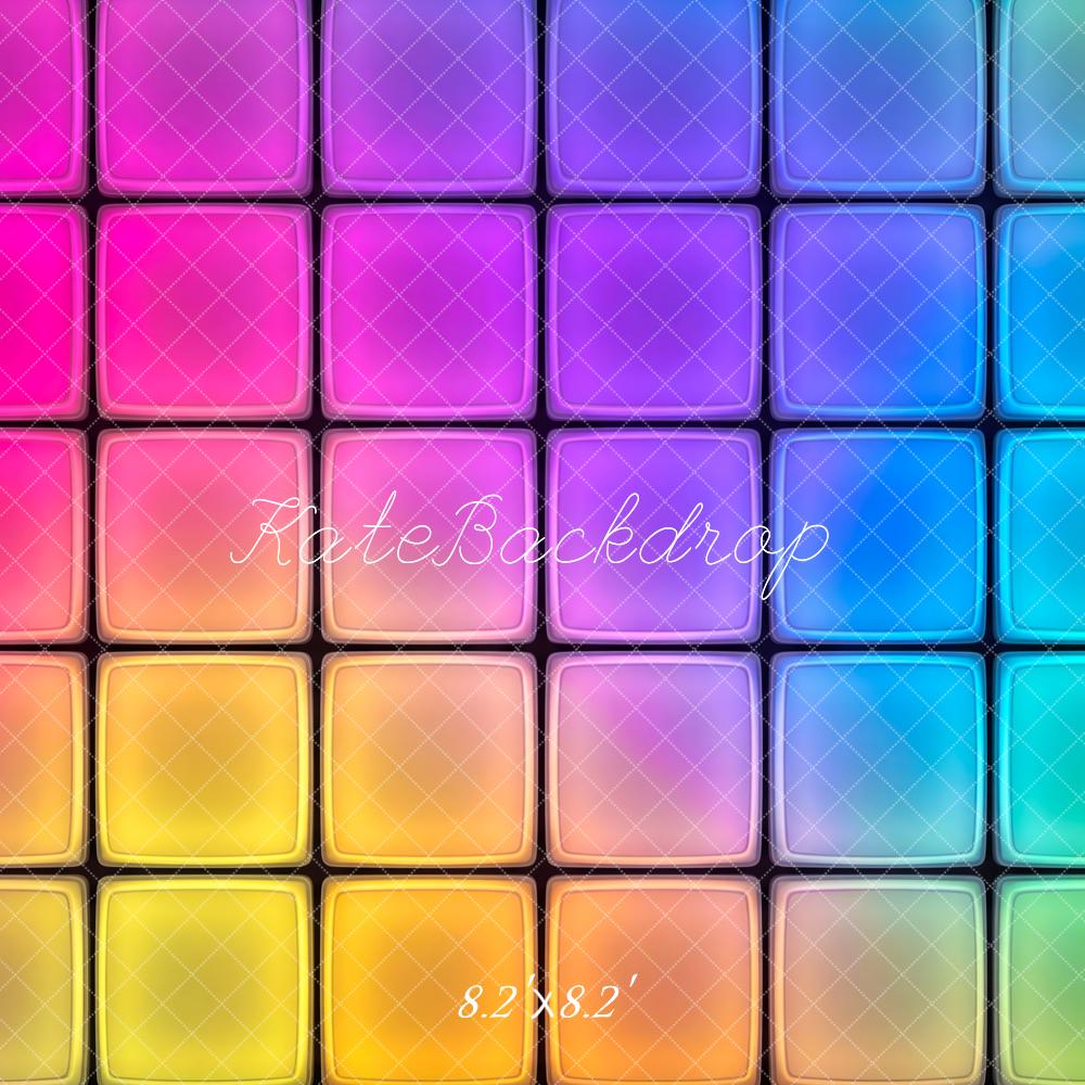 Kate Colourful Gradient Squares Backdrop Designed by Patty Robert - Image 5