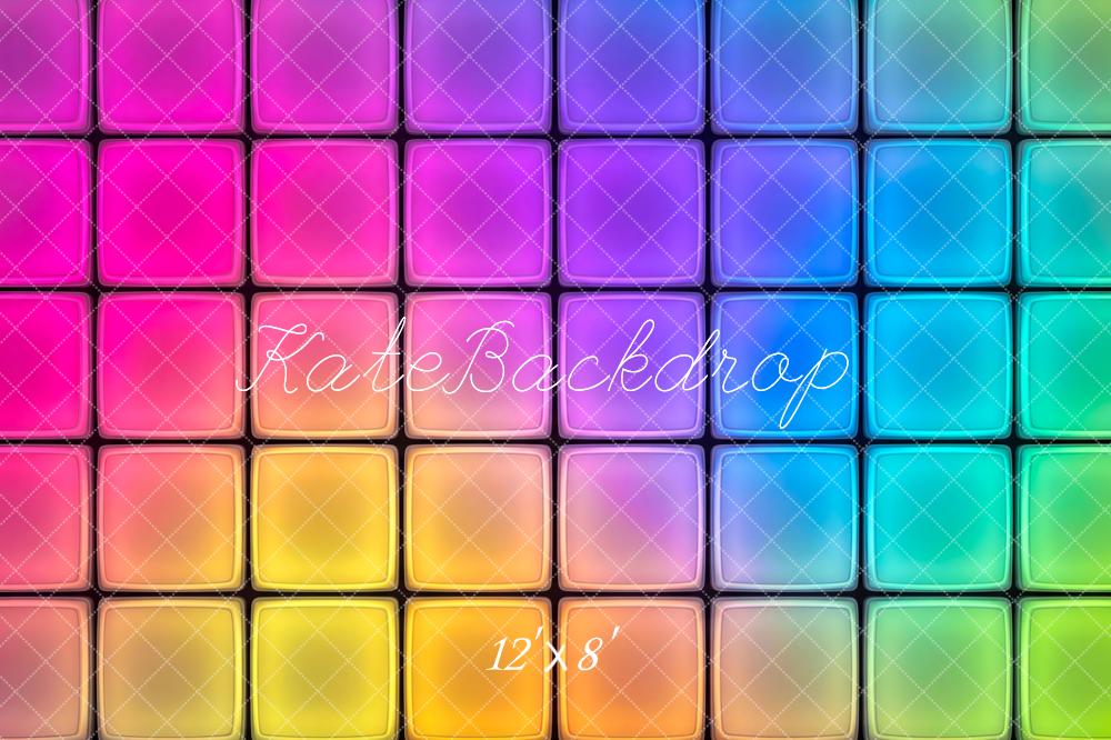 Kate Colourful Gradient Squares Backdrop Designed by Patty Robert - Image 8