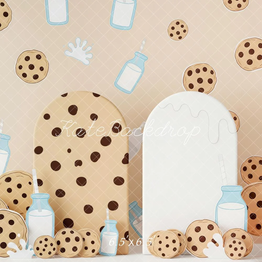 Kate Cookies Milk Splash Cartoon Backdrop Designed by Patty Robert - Image 2