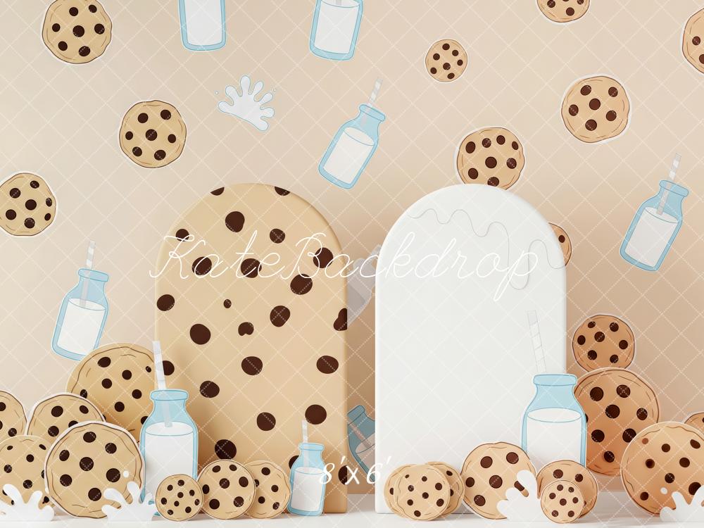 Kate Cookies Milk Splash Cartoon Backdrop Designed by Patty Robert - Image 3