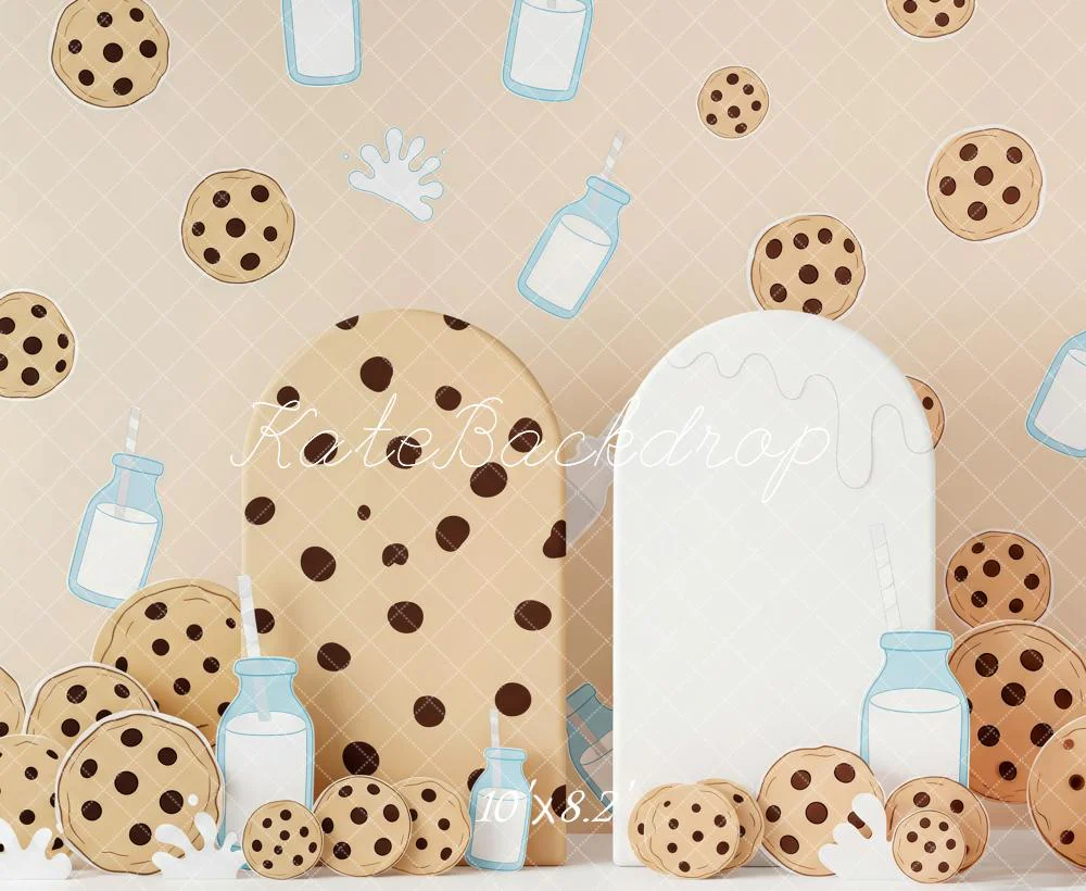 Kate Cookies Milk Splash Cartoon Backdrop Designed by Patty Robert - Image 6