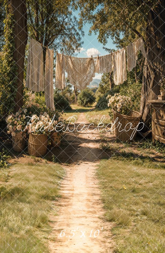 Kate Countryside Clothesline Path Backdrop Designed by Emetselch - Image 4