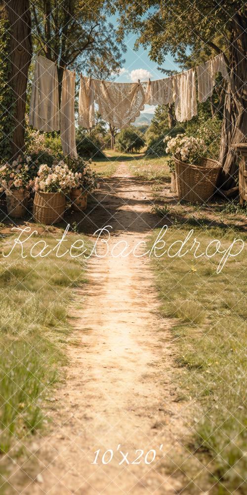 Kate Countryside Clothesline Path Backdrop Designed by Emetselch - Image 8