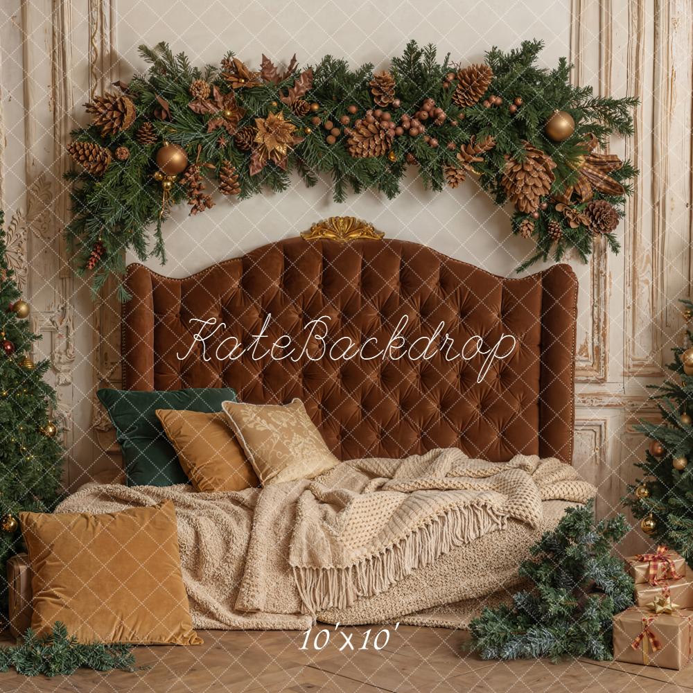 Kate Cozy Christmas Headboard Wall Backdrop Designed by Emetselch - Image 6