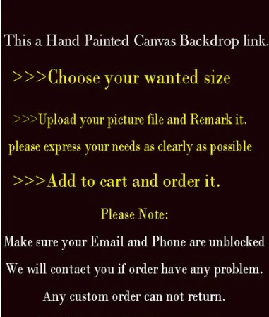 Kate Custom Hand Painted Canvas Backdrop Background Photography - Image 4