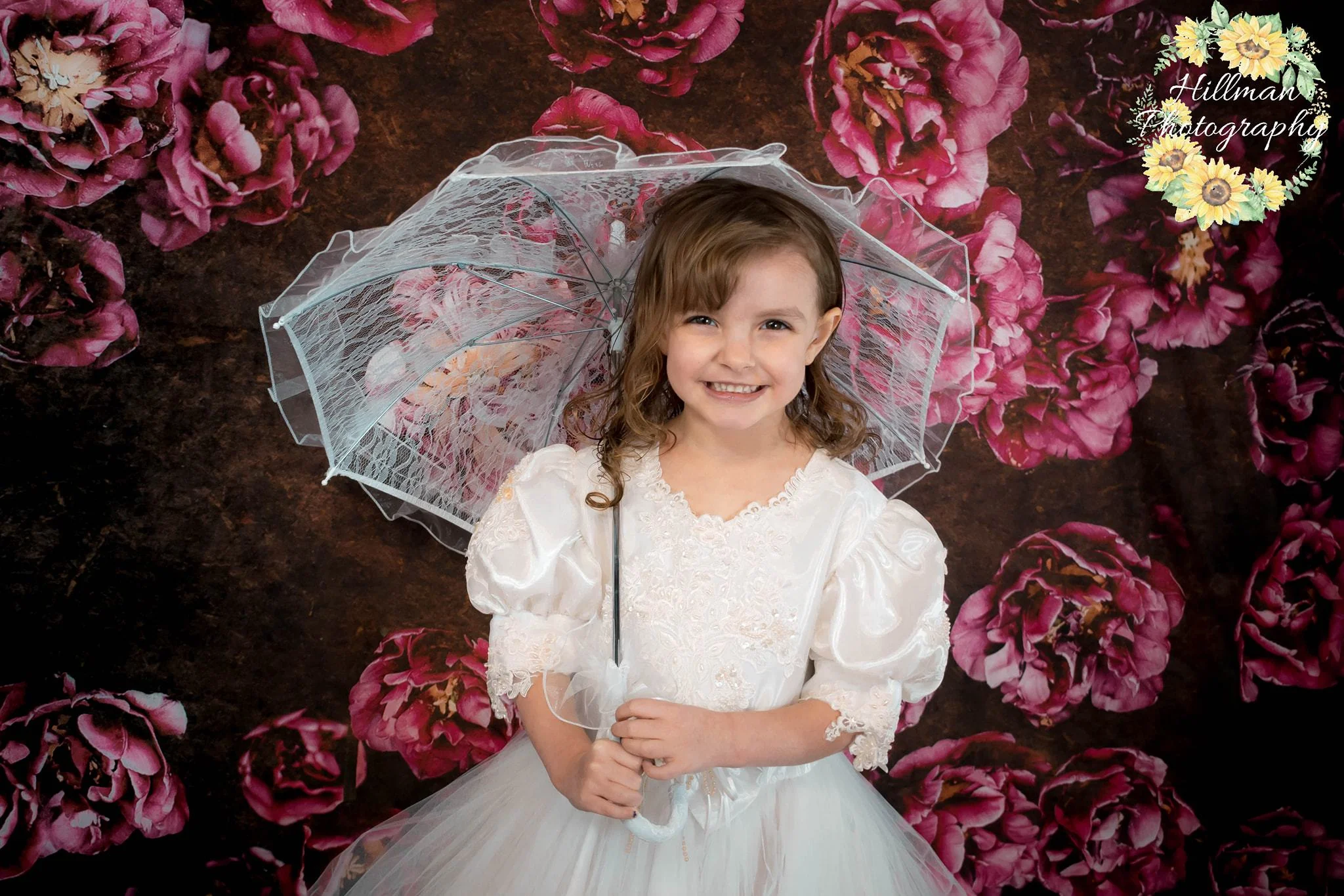 Kate Red retro Flowers Valentine's Day Backdrop for Photography designed by Jerry_Sina - Image 3