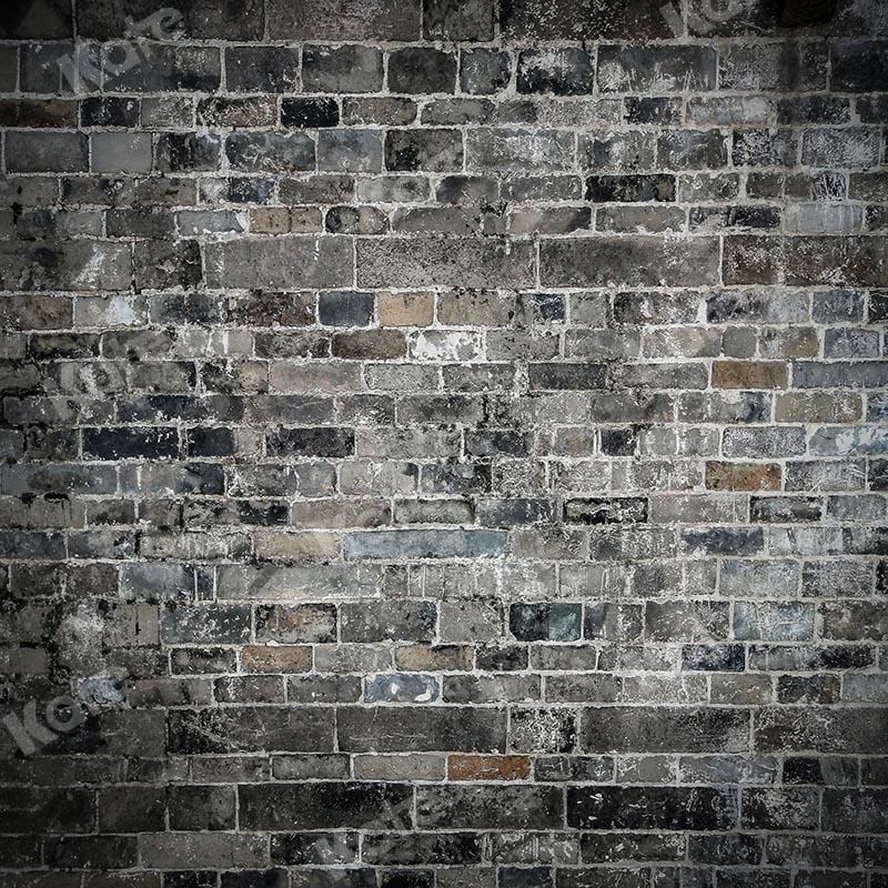 Kate Dark Black Tone Brick Wall Backdrop Designed by Emetselch - Image 5
