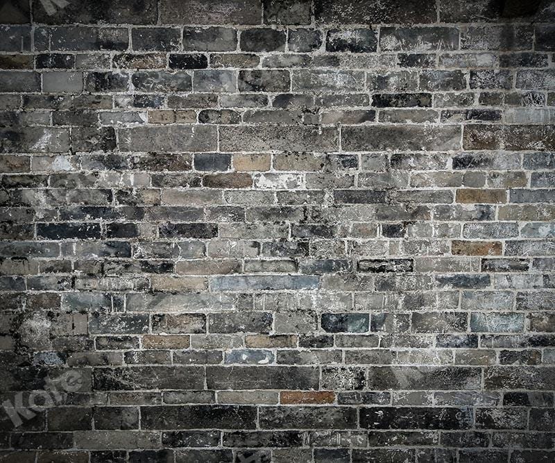 Kate Dark Black Tone Brick Wall Backdrop Designed by Emetselch - Image 6
