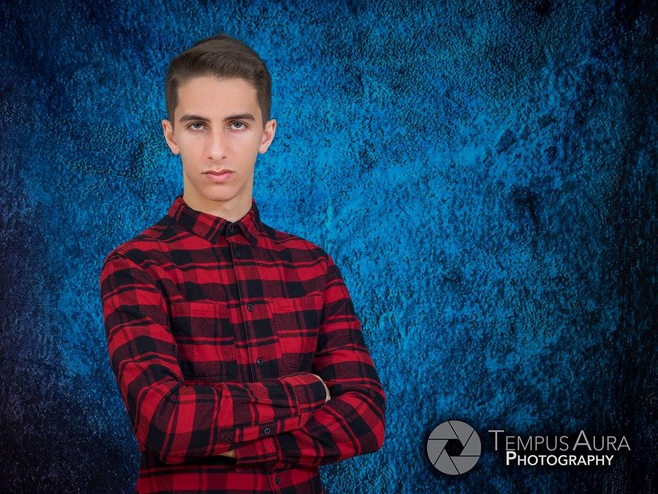 Kate Dark Blue Abstract Textured Photo Backdrops - Image 5