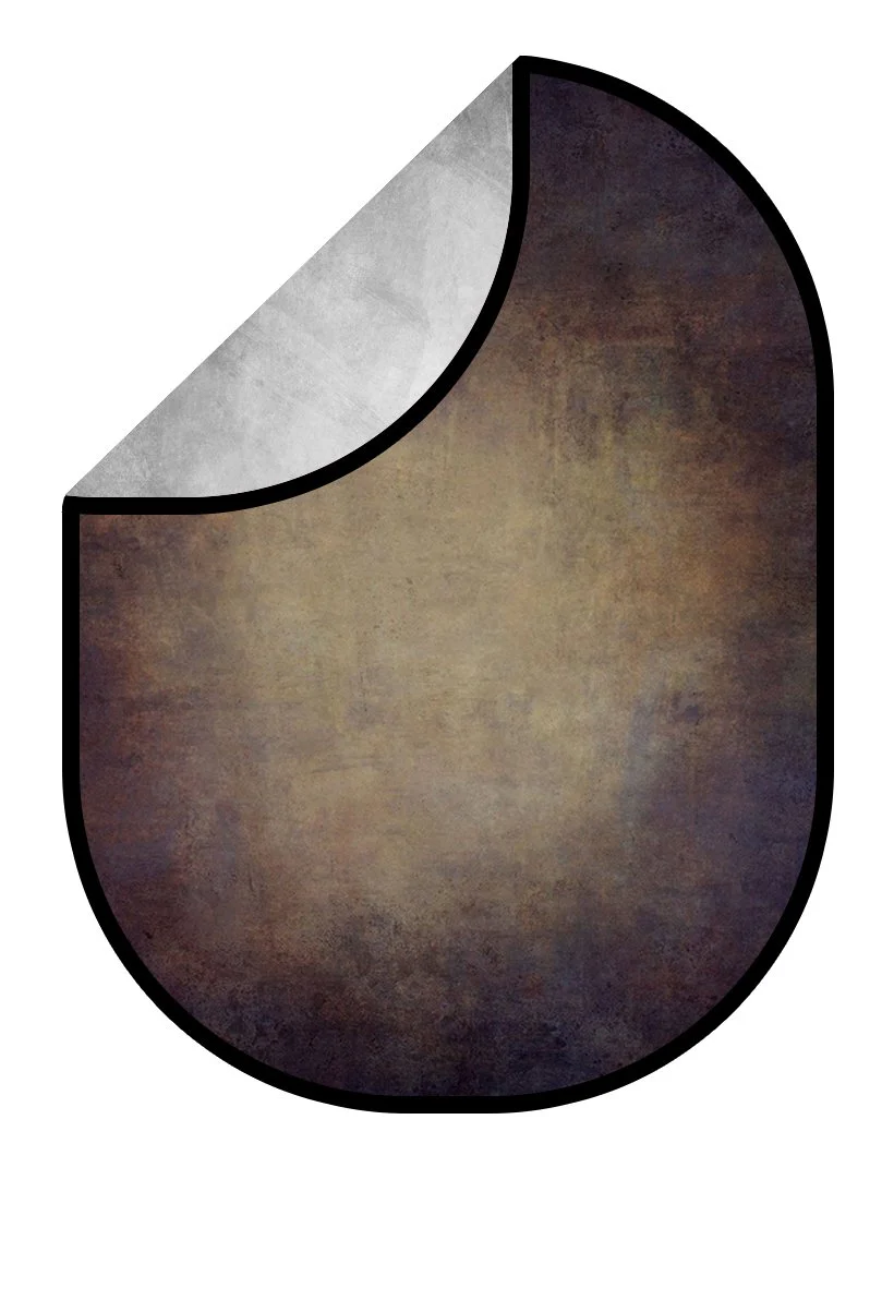 Kate Dark Brown Abstract Texture/Silver Grey Texture Collapsible Backdrop Photography 5X6.5ft(1.5x2m) - Image 6