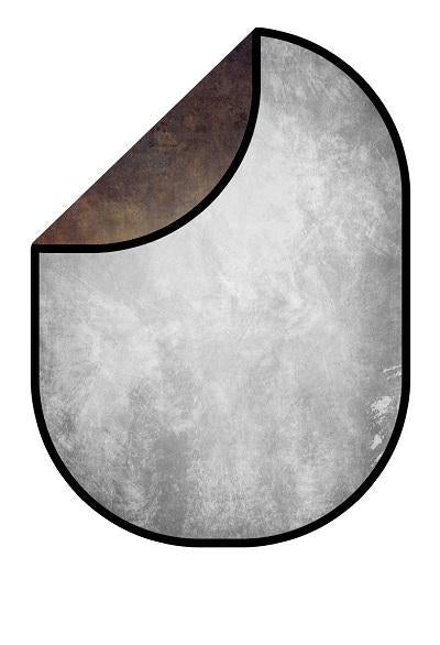 Kate Dark Brown Abstract Texture/Silver Grey Texture Collapsible Backdrop Photography 5X6.5ft(1.5x2m) - Image 7
