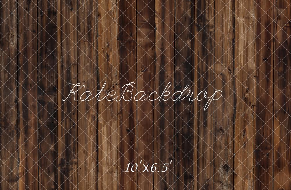 Kate Dark Brown Old Wooden Floor Backdrop Designed by Kate Image - Image 4