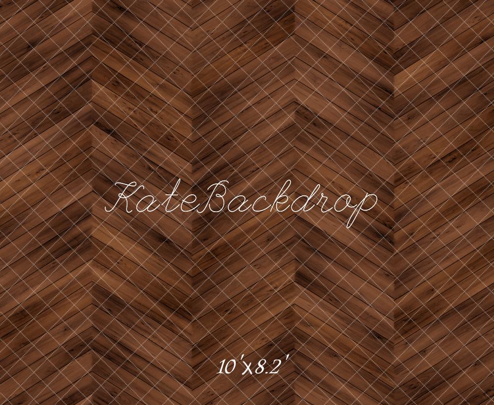Kate Dark Brown Wood Floor Backdrop Designed by Kate Image - Image 5