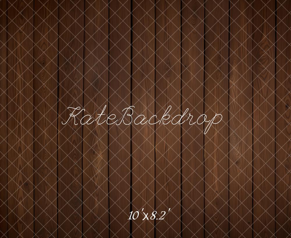 Kate Dark Brown Wood Floor Backdrop Designed by Kate Image - Image 3
