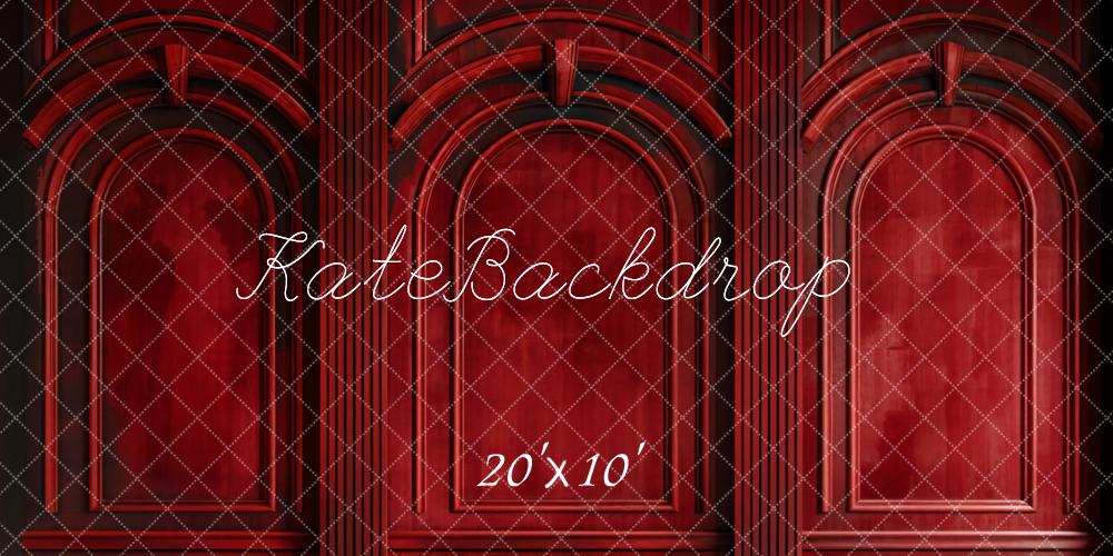 Kate Dark Red Retro Arch Wall Backdrop Designed by Chain Photography - Image 7