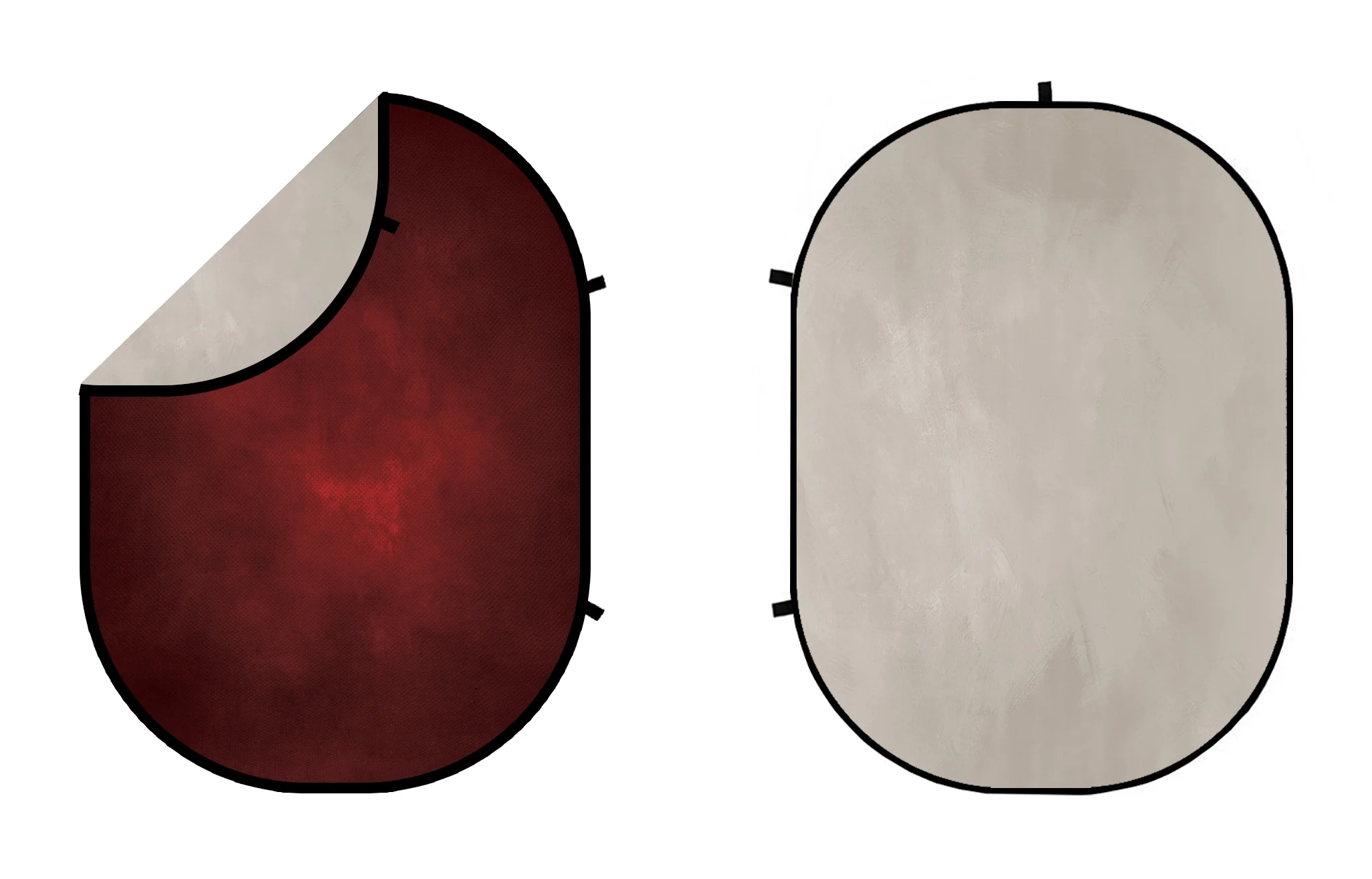 Kate Dark Red Wine / Fine Art Solid Tones Collapsible Backdrop Photography 5X6.5ft(1.5x2m) - Image 3