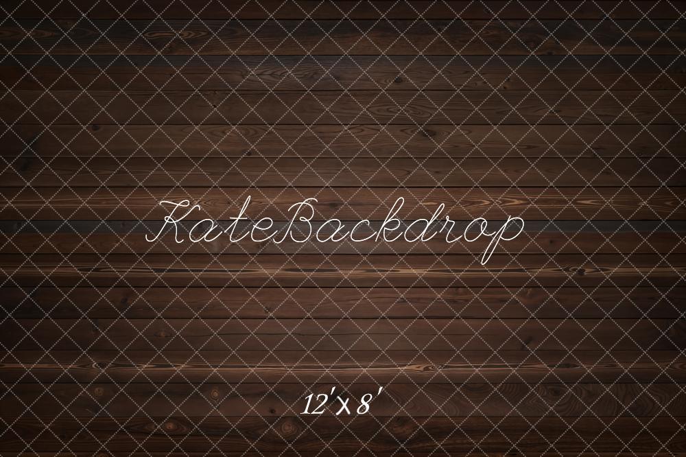 Kate Dark Wood Texture Floor Fleece Backdrop Designed by Kate Image - Image 4