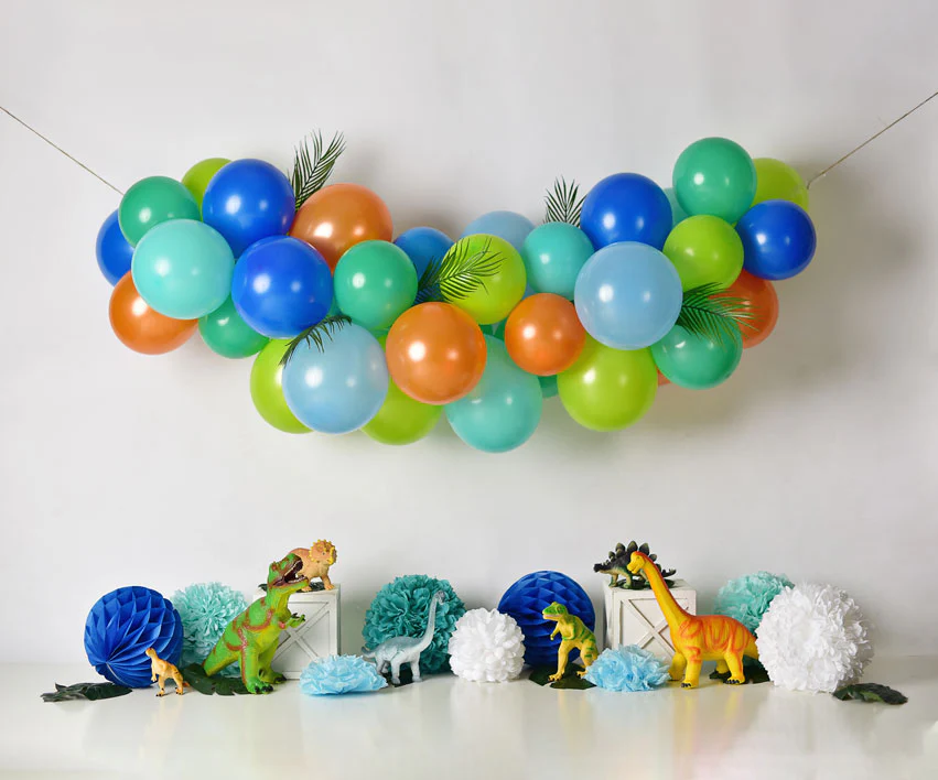 Kate Dinosaur Birthday Balloons Backdrop Designed By Mandy Ringe Photography - Image 6