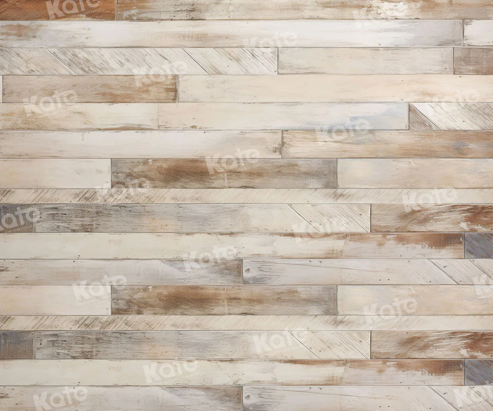 Kate Distressed Striped Wood Floor Backdrop for Photography - Image 3