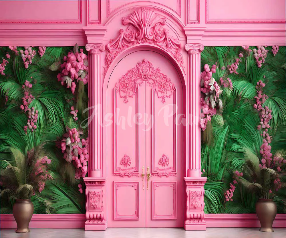 Kate Doll House Pink Wall Backdrop Designed by Ashley Paul - Image 3