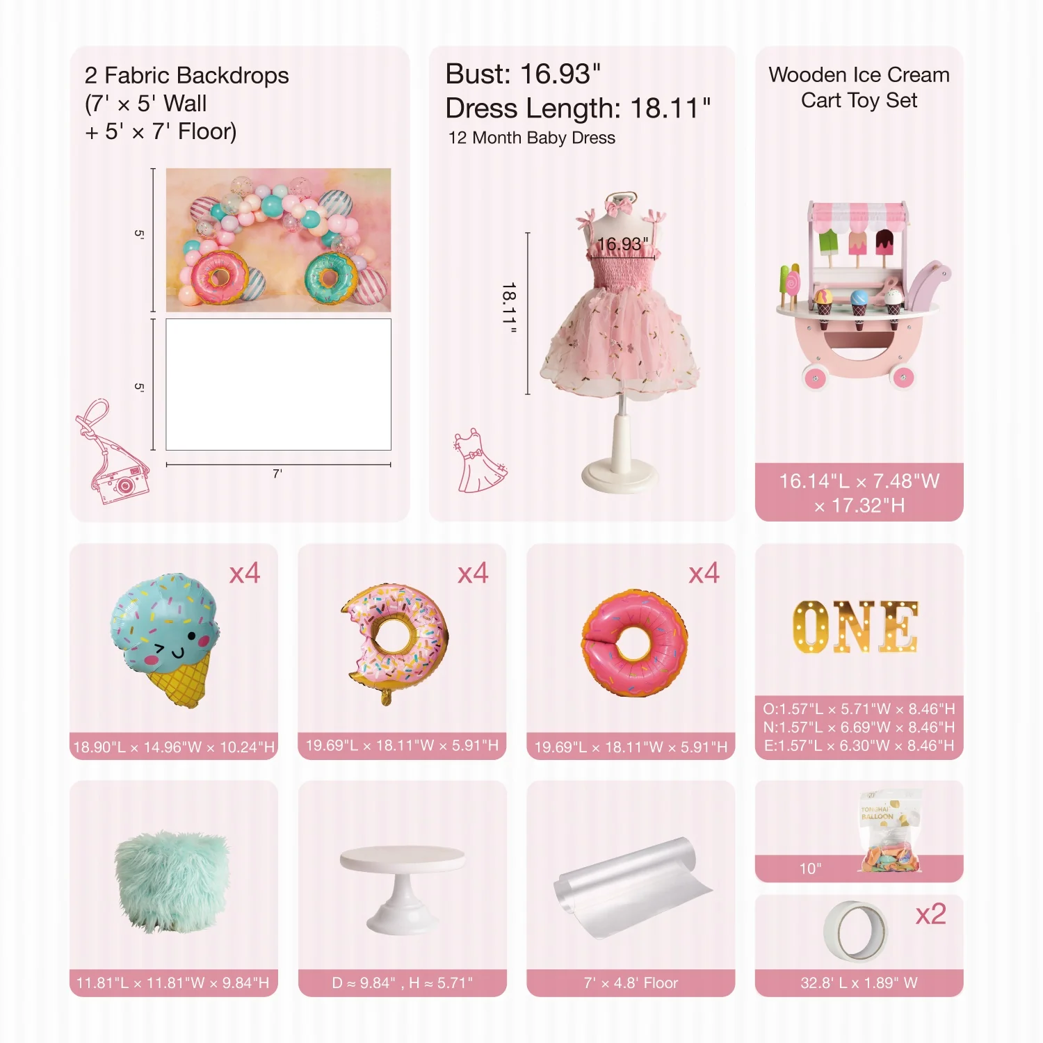 Kate Donut Cake Smash Photo Kit - Image 3