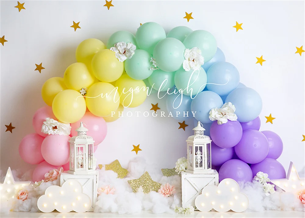Kate Dream Balloon Rainbow Backdrop Designed by Megan Leigh Photography - Image 2