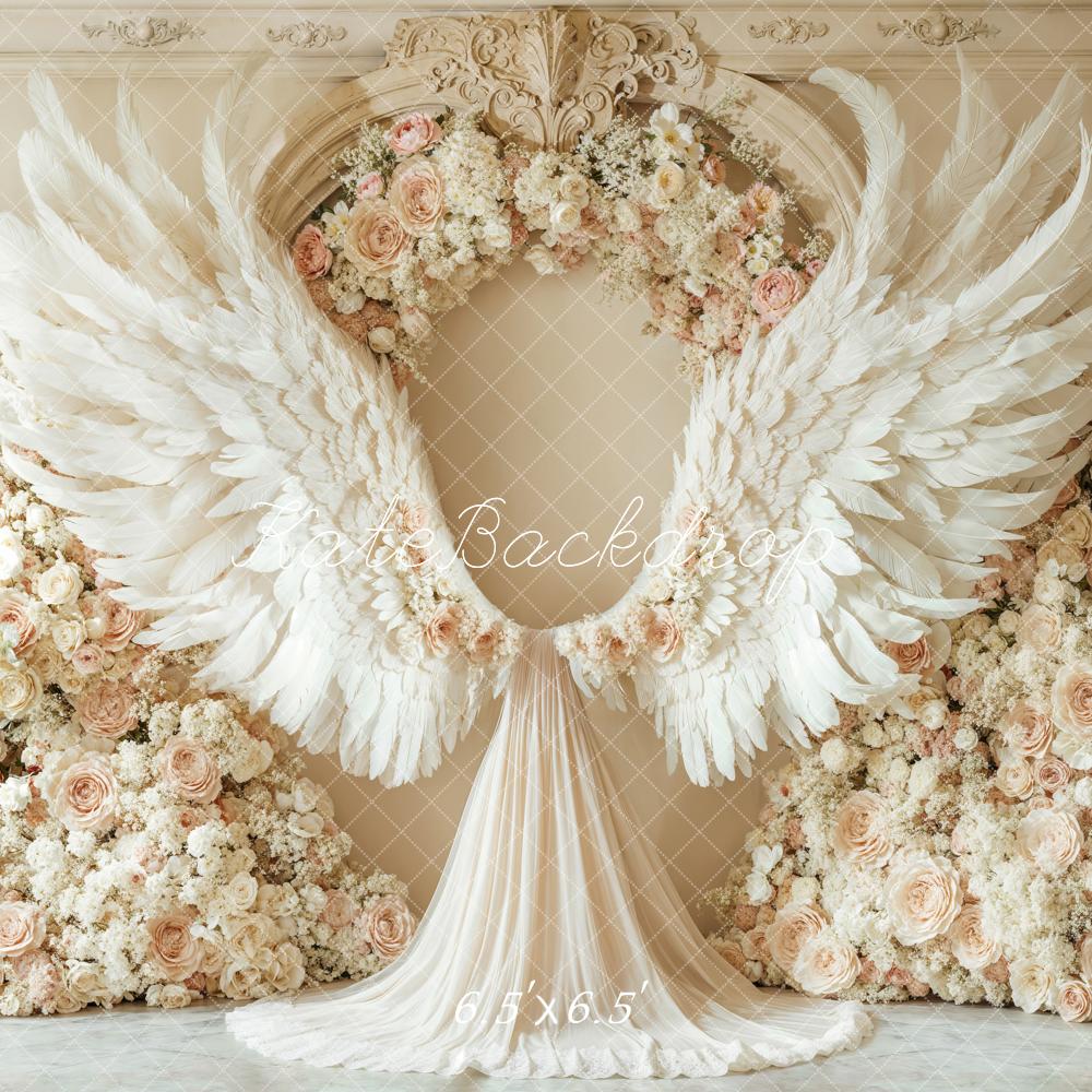 Kate Dreamy Angel Floral Wedding Backdrop Designed by Emetselch - Image 2