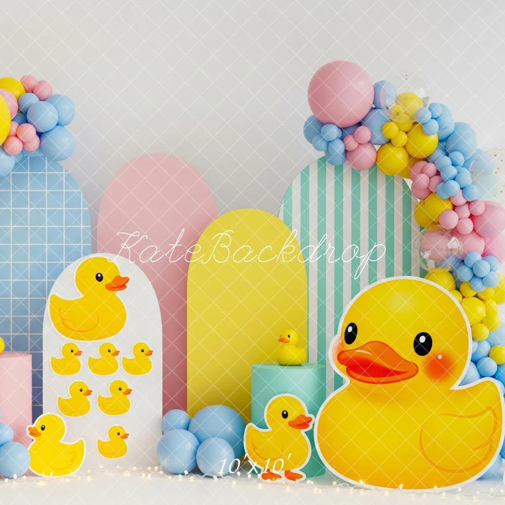 Kate Duck Balloons Pastel Panels Backdrop Designed by Patty Robert - Image 7